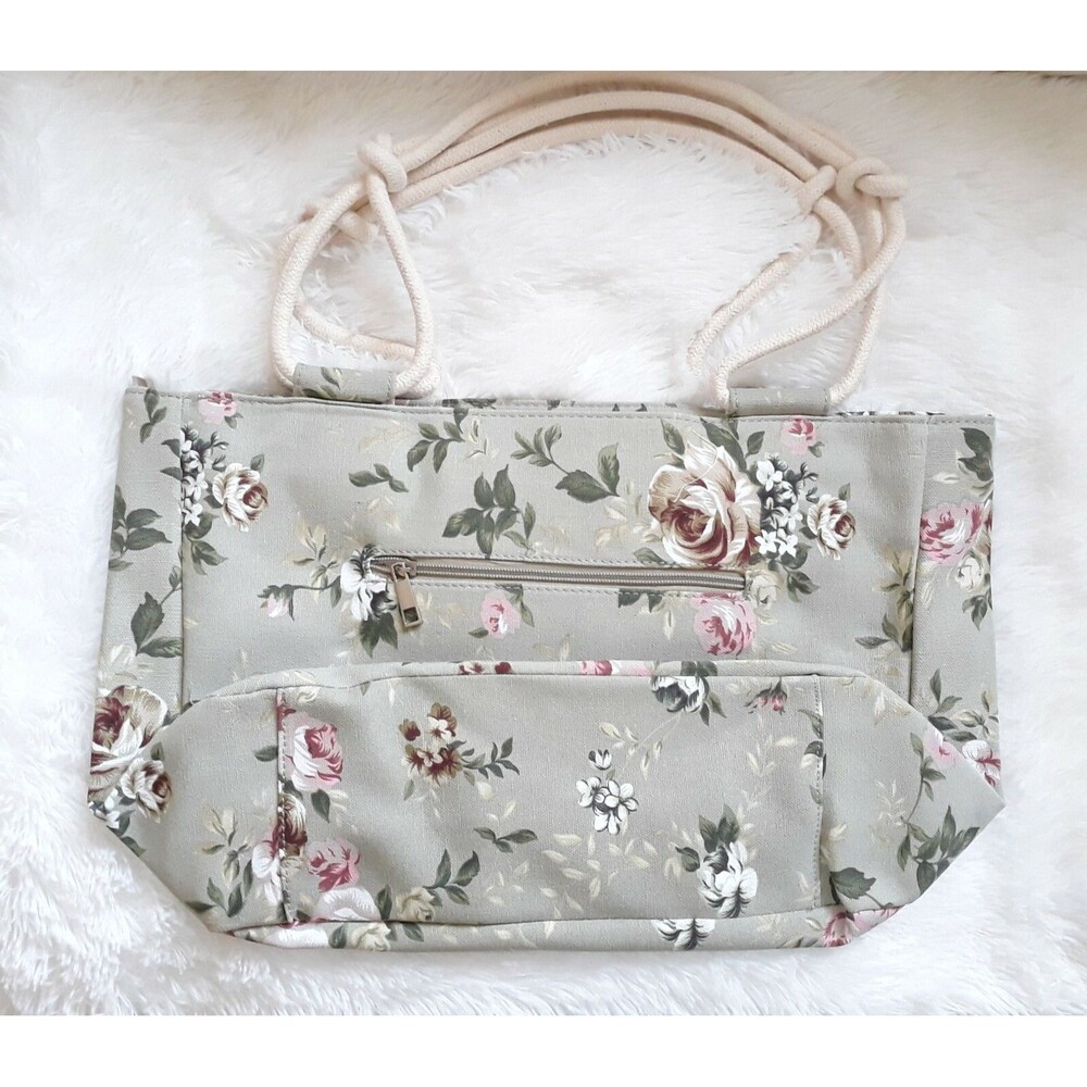 Farmhouse Is My Style - Canvas Oversized Purse / Tote / Bag - Golden Rose - NEW!